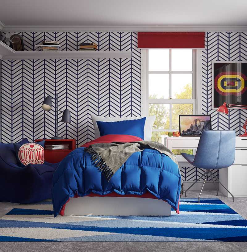 Classic, Minimal, Preppy, Scandinavian Bedroom Design by Havenly Interior Designer Dani