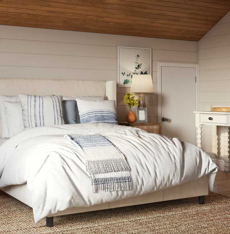 Bohemian, Coastal, Farmhouse Bedroom Design by Havenly Interior Designer Sarice