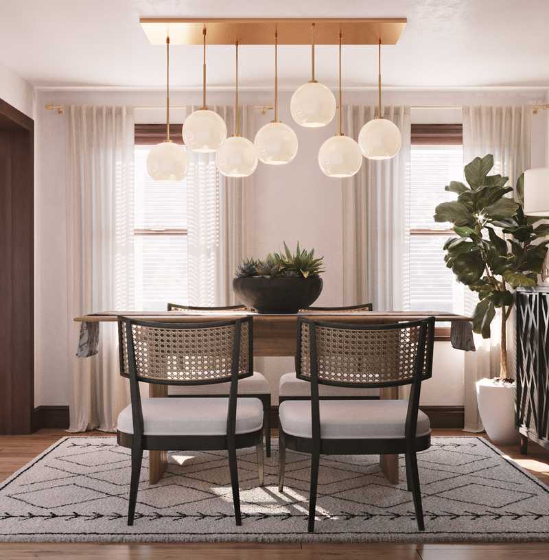 Modern, Industrial Dining Room Design by Havenly Interior Designer Stephanie