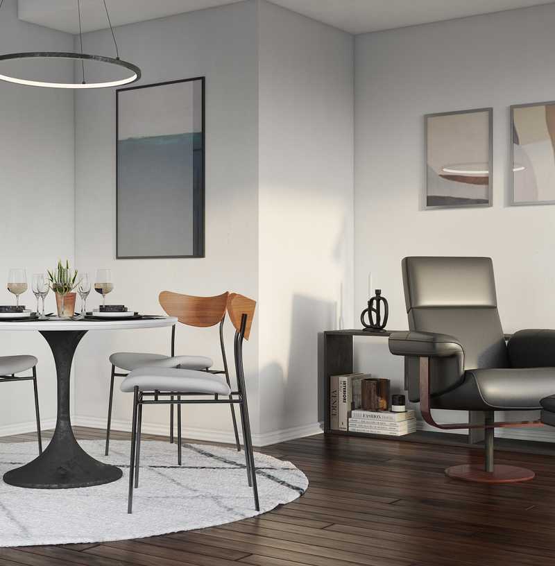 Modern, Industrial, Midcentury Modern Dining Room Design by Havenly Interior Designer Lena