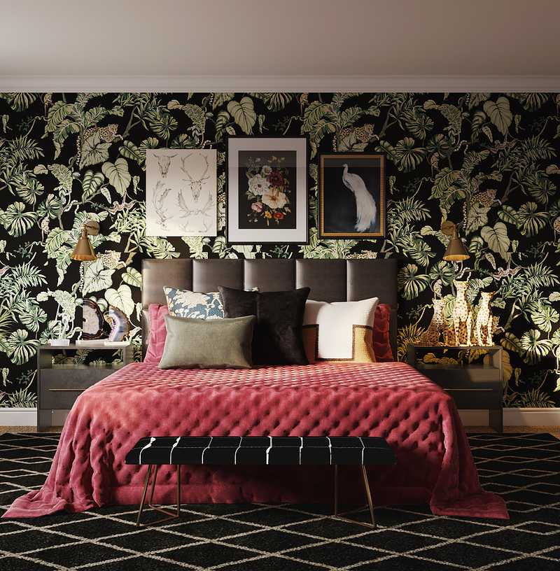 Eclectic Bedroom Design by Havenly Interior Designer Jordan