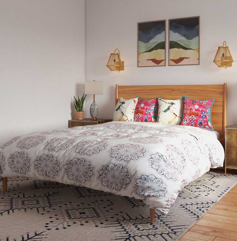 Eclectic, Bohemian, Global Bedroom Design by Havenly Interior Designer Sarice