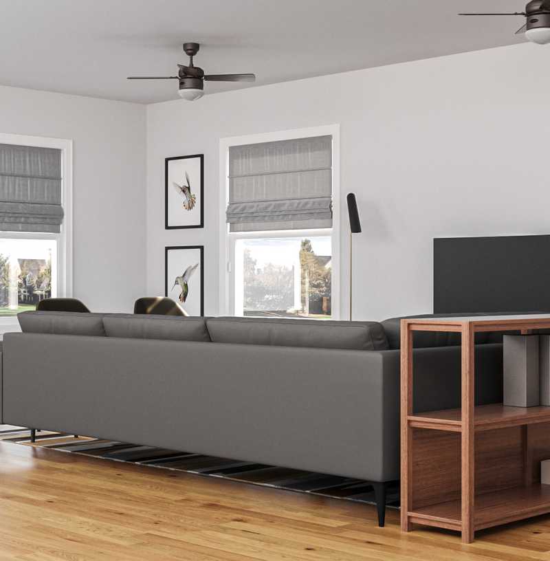 Midcentury Modern, Scandinavian Living Room Design by Havenly Interior Designer Gonzalo