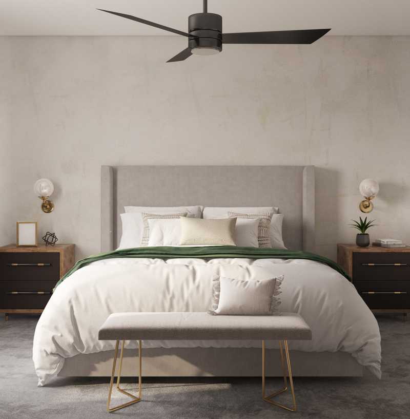 Midcentury Modern Bedroom Design by Havenly Interior Designer Talia