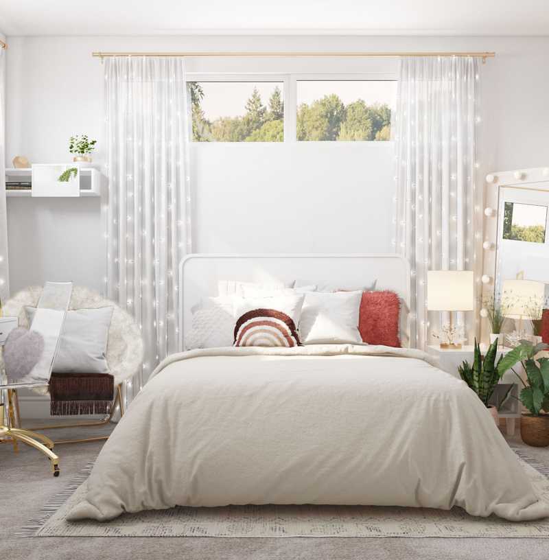 Modern, Bohemian, Glam Bedroom Design by Havenly Interior Designer Lena