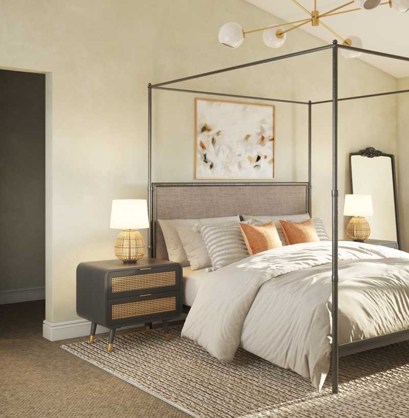 Bohemian Bedroom Design by Havenly Interior Designer Rebecca