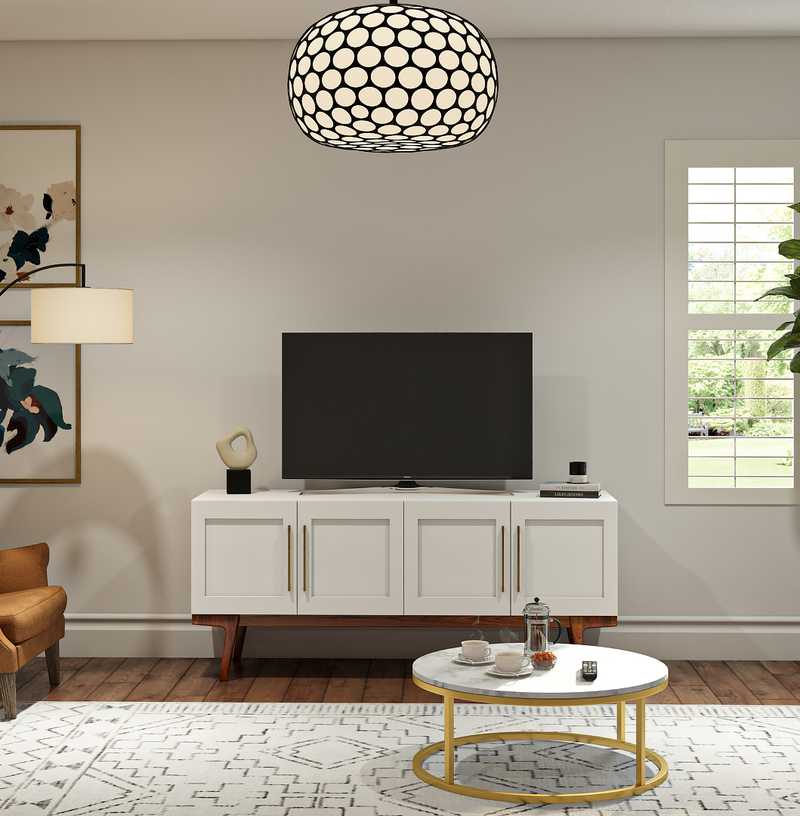 Classic, Coastal, Transitional Living Room Design by Havenly Interior Designer Adrian