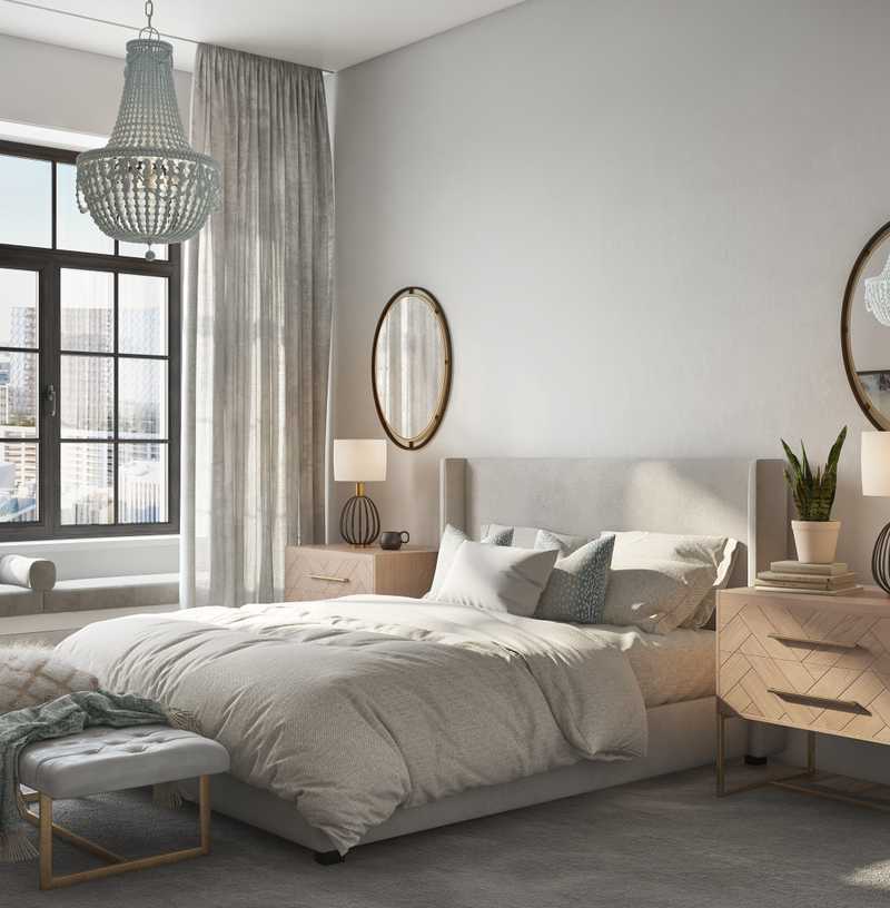 Transitional Bedroom Design by Havenly Interior Designer Talia