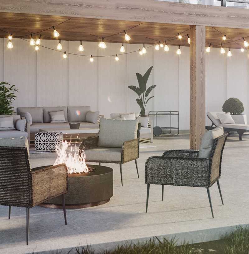 Bohemian, Midcentury Modern Not Sure Yet Design by Havenly Interior Designer Amanda
