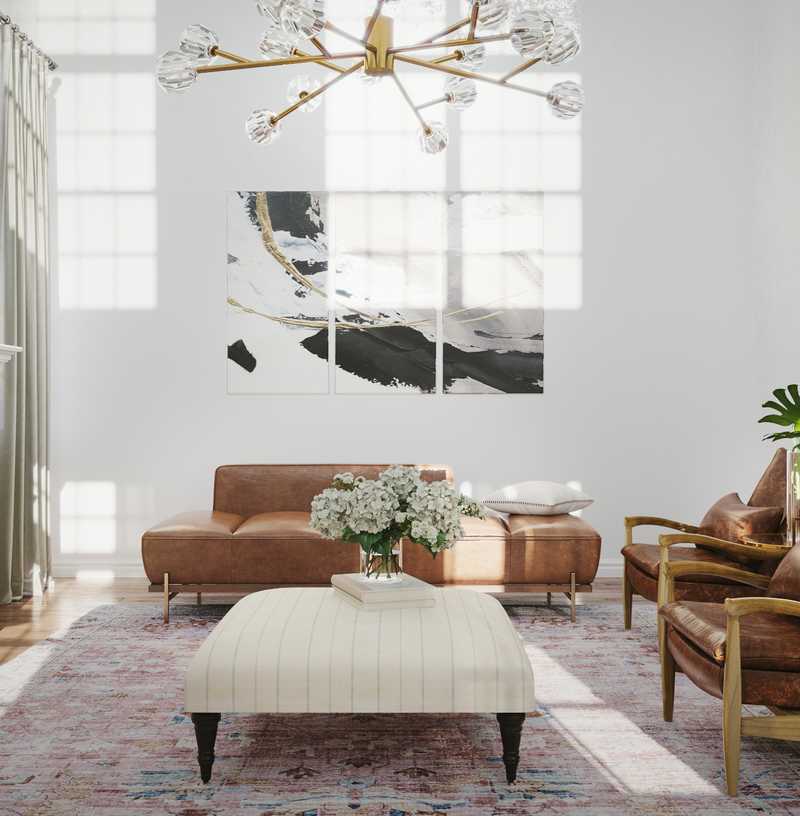 Classic Contemporary Living Room Design by Havenly Interior Designer Sara