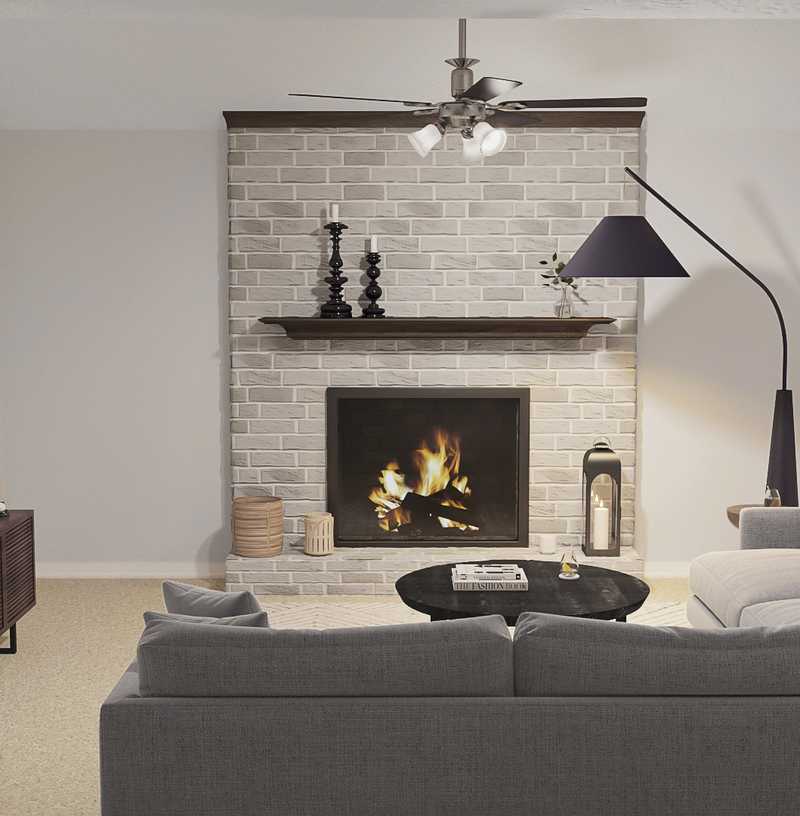 Midcentury Modern Living Room Design by Havenly Interior Designer Shaun