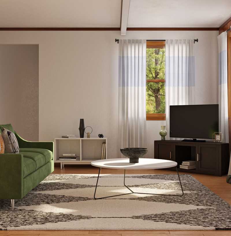 Midcentury Modern Living Room Design by Havenly Interior Designer Claire