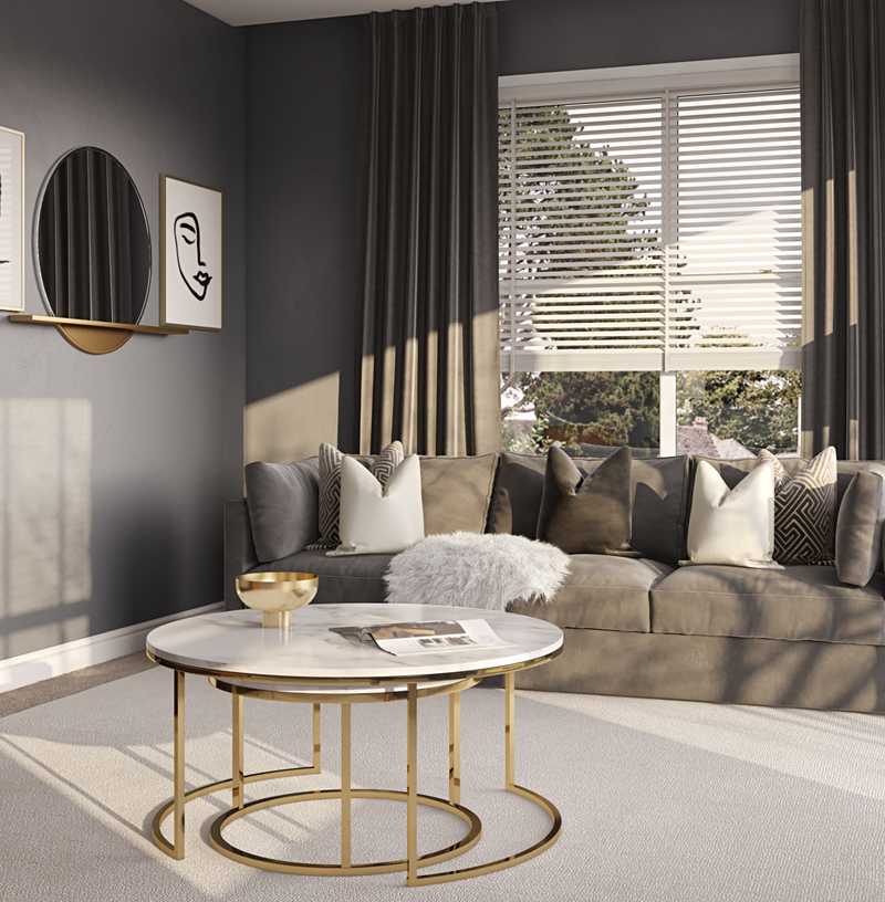 Modern, Glam Living Room Design by Havenly Interior Designer Sheyna