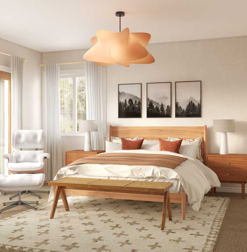 Modern, Rustic, Midcentury Modern, Scandinavian Bedroom Design by Havenly Interior Designer Catalina