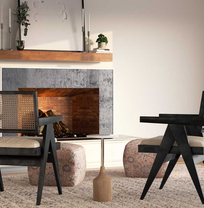 Modern, Industrial, Farmhouse Living Room Design by Havenly Interior Designer Maria