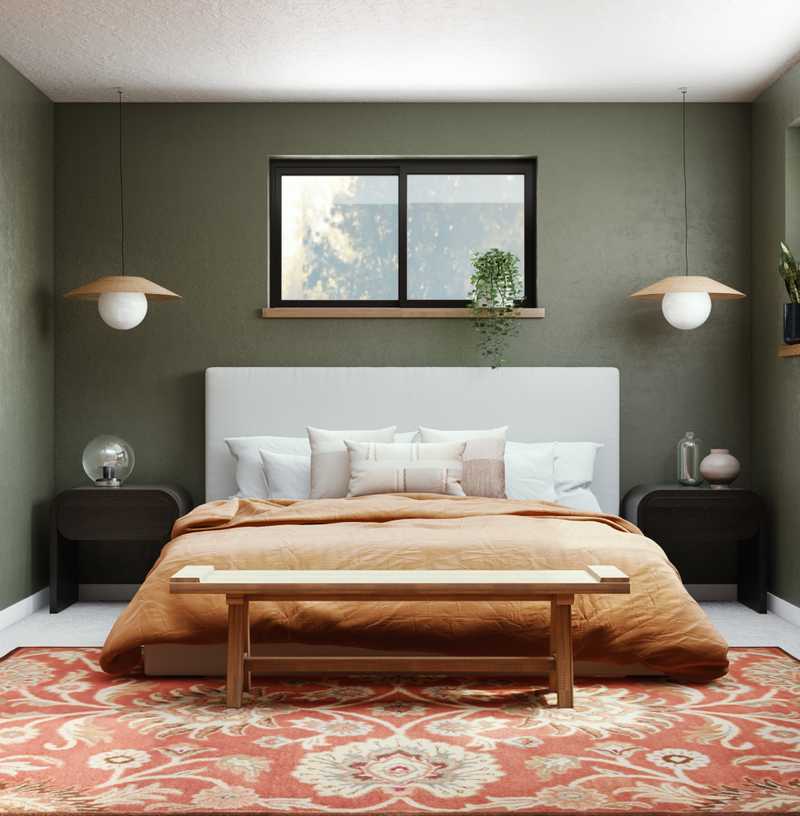 Contemporary, Modern, Eclectic, Transitional, Midcentury Modern Bedroom Design by Havenly Interior Designer Elle
