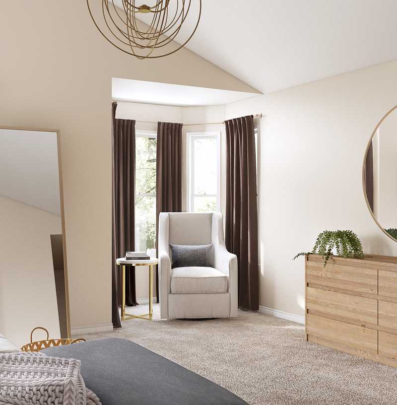 Glam, Farmhouse, Transitional Bedroom Design by Havenly Interior Designer Jennifer
