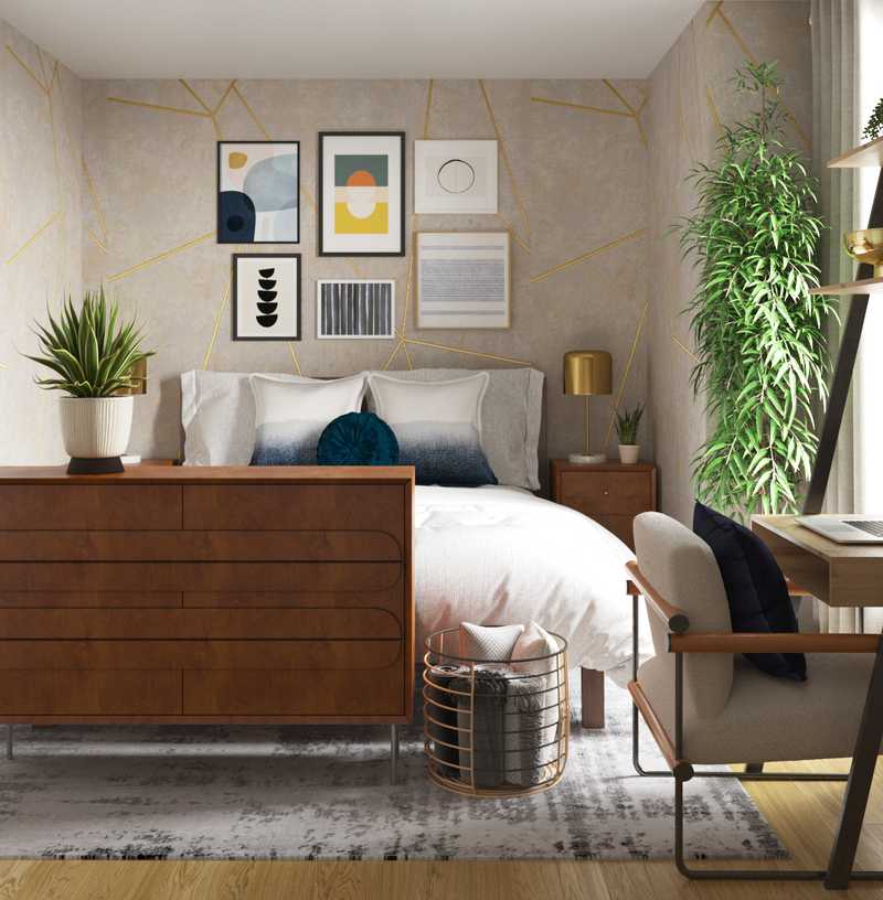 Midcentury Modern Bedroom Design by Havenly Interior Designer Gabrielle
