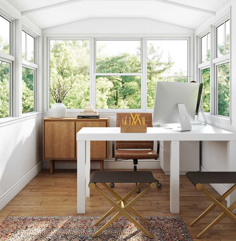 Contemporary, Modern, Classic Office Design by Havenly Interior Designer Stacy