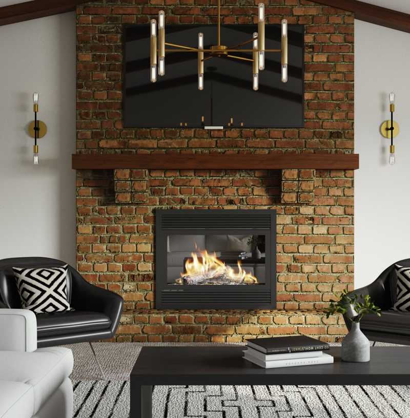 Eclectic, Bohemian, Transitional Living Room Design by Havenly Interior Designer Chanel