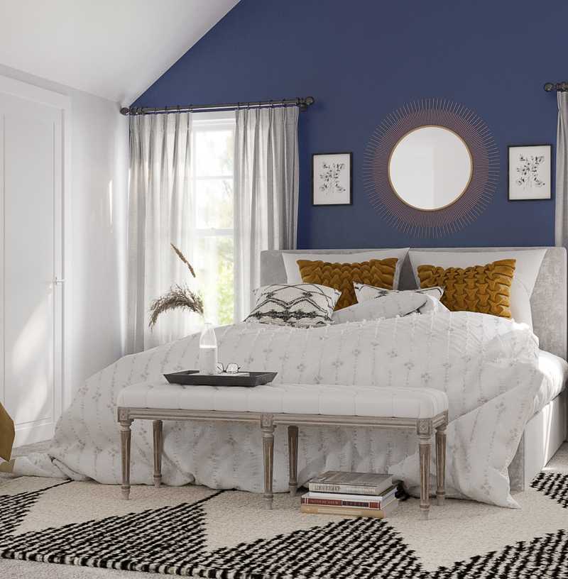 Modern, Bohemian, Midcentury Modern Bedroom Design by Havenly Interior Designer Dipti