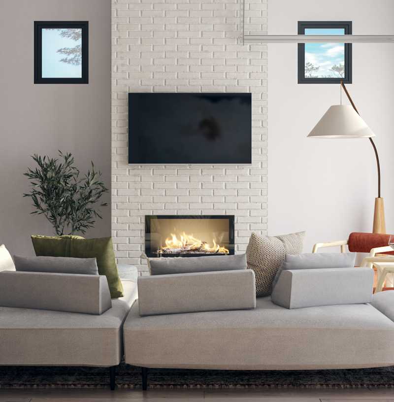 Bohemian, Minimal, Scandinavian Living Room Design by Havenly Interior Designer Astrid