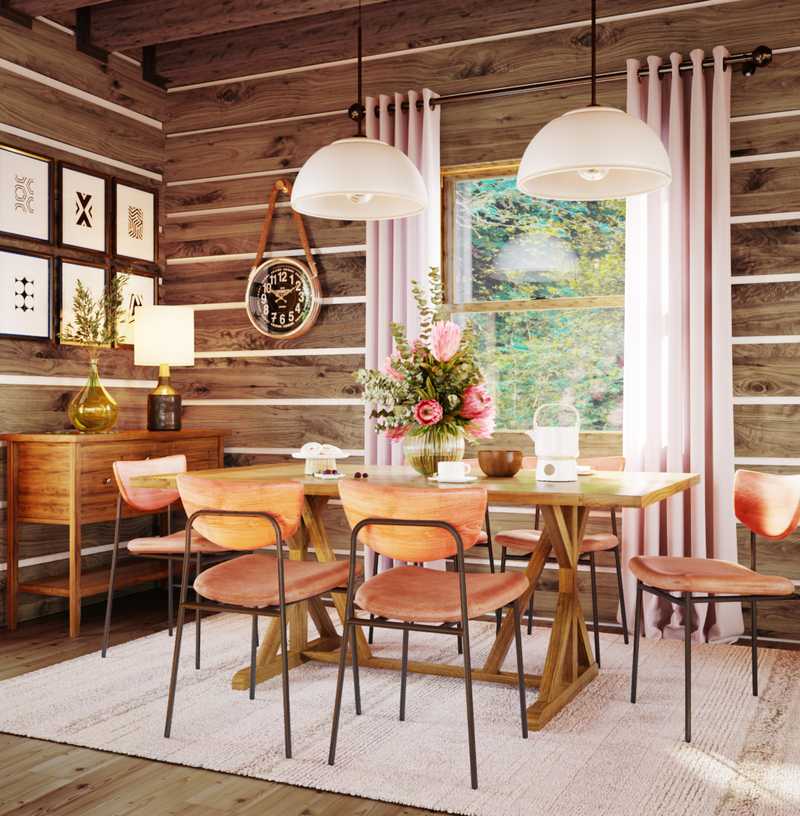 Industrial, Midcentury Modern, Scandinavian Dining Room Design by Havenly Interior Designer Dayana