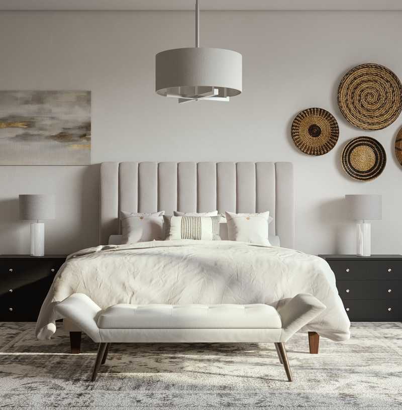 Coastal, Farmhouse Bedroom Design by Havenly Interior Designer Alison
