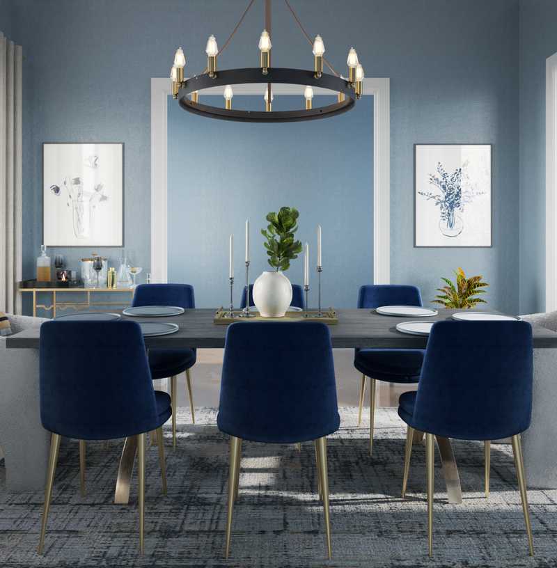 Contemporary, Farmhouse, Transitional Dining Room Design by Havenly Interior Designer Julieta