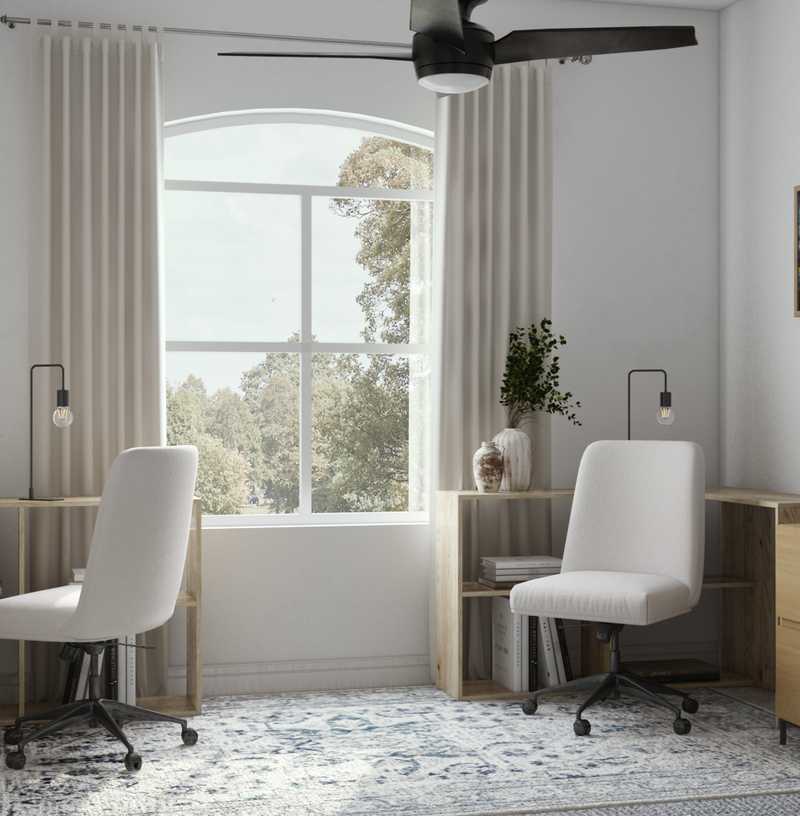 Contemporary, Modern, Scandinavian Office Design by Havenly Interior Designer Rebecca