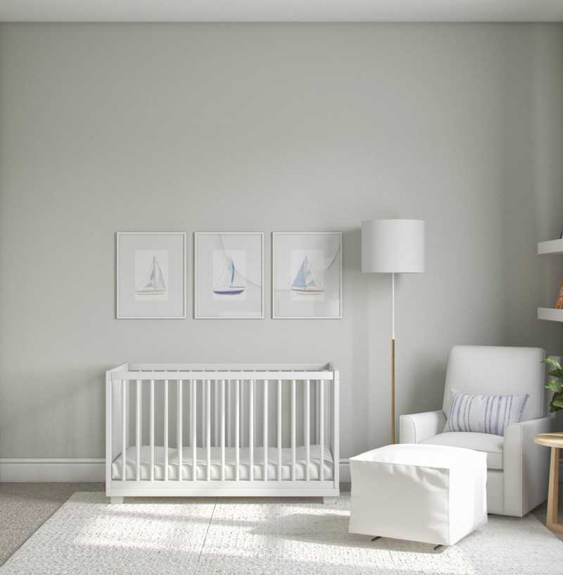 Classic, Coastal, Minimal, Classic Contemporary Nursery Design by Havenly Interior Designer Caroline