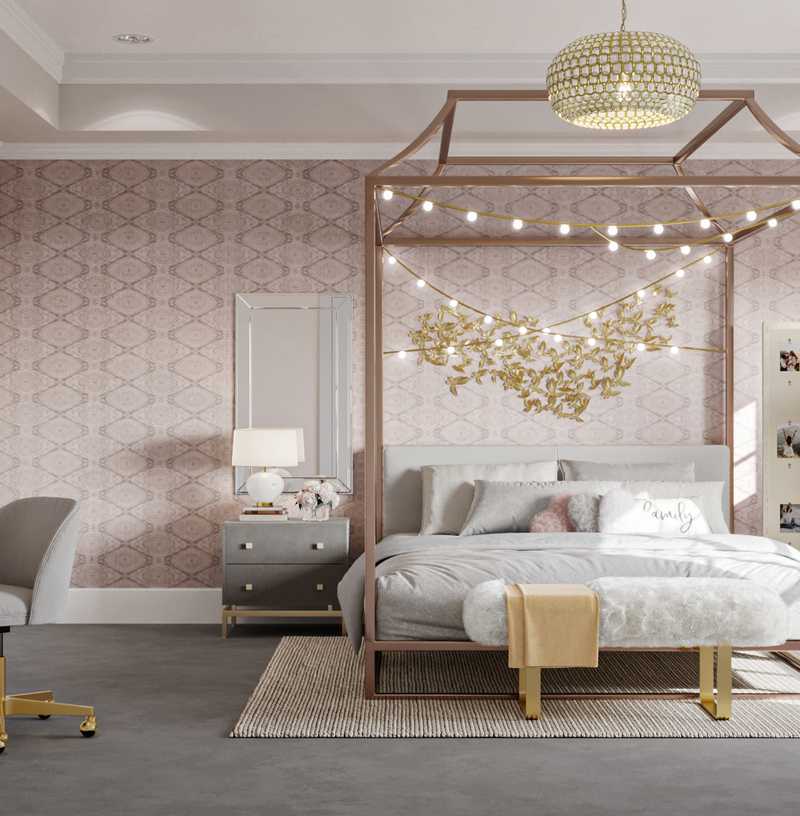 Modern, Classic, Glam Bedroom Design by Havenly Interior Designer Dawn
