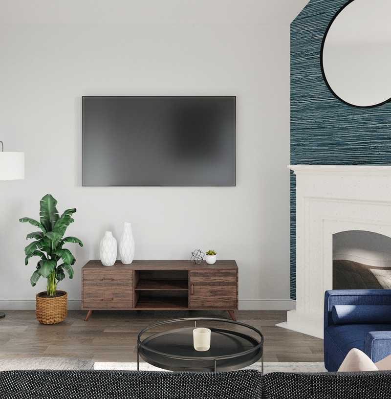 Modern, Industrial, Transitional Living Room Design by Havenly Interior Designer Jackie