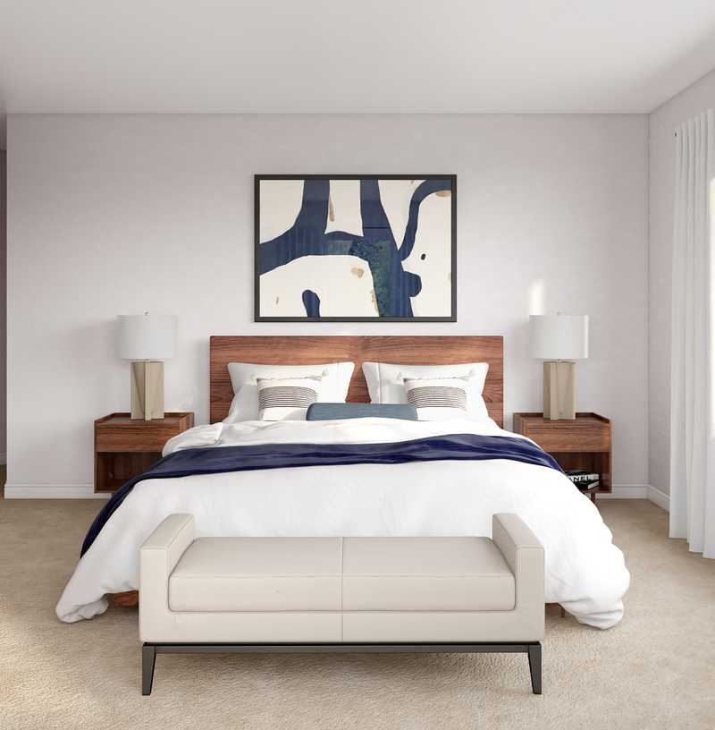 Modern, Midcentury Modern Bedroom Design by Havenly Interior Designer Catalina