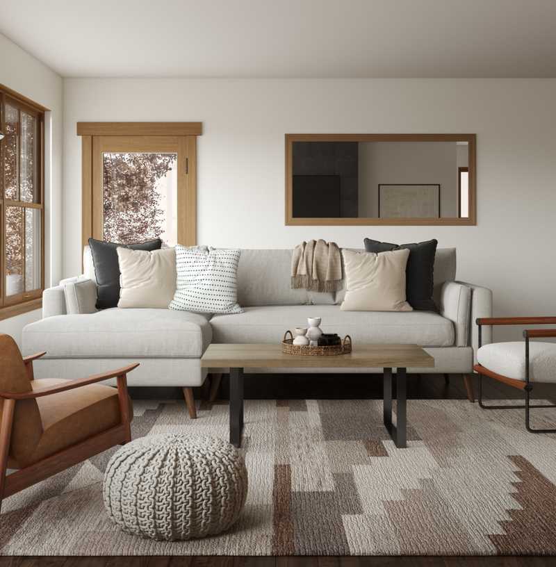 Contemporary, Modern, Rustic, Minimal Living Room Design by Havenly Interior Designer Stacy