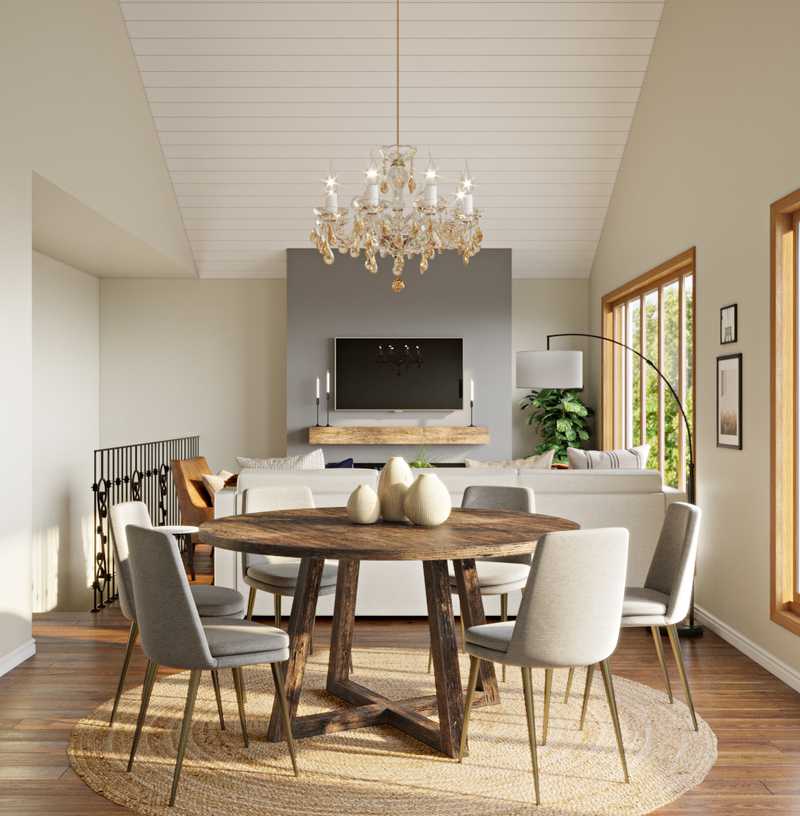 Contemporary, Modern, Bohemian, Rustic, Transitional, Midcentury Modern, Scandinavian Living Room Design by Havenly Interior Designer Lisa