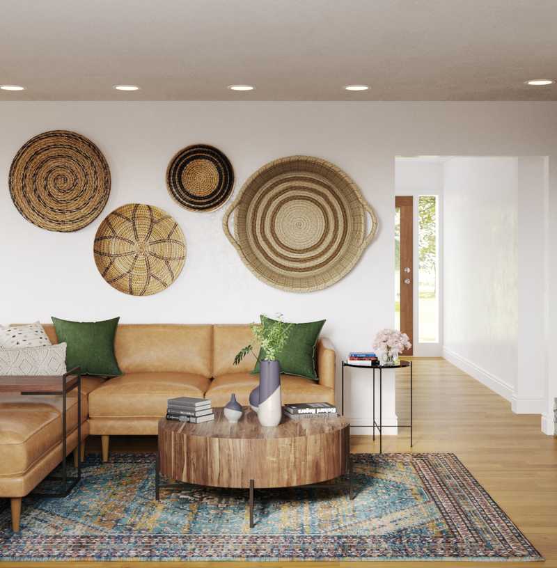 Midcentury Modern, Scandinavian Living Room Design by Havenly Interior Designer Carla