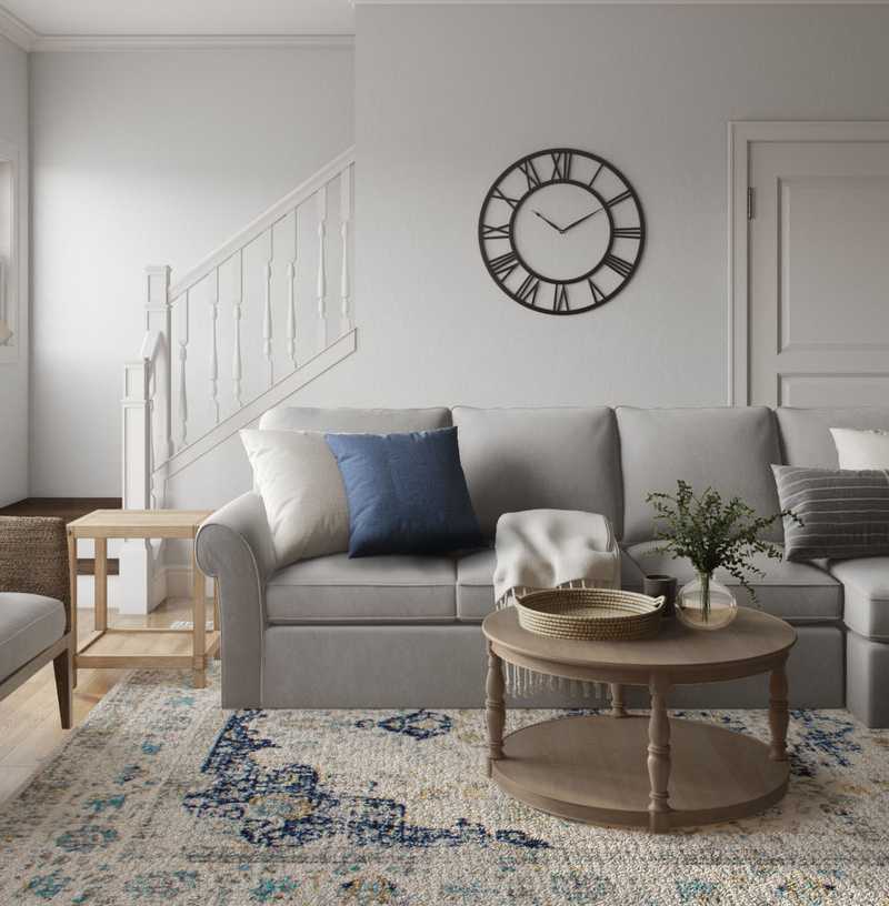 Classic, Coastal Living Room Design by Havenly Interior Designer Legacy