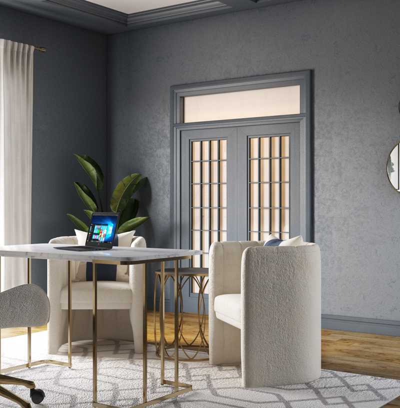 Contemporary, Modern, Classic, Glam Office Design by Havenly Interior Designer Megan