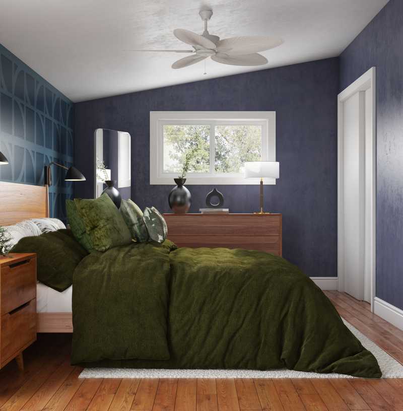 Midcentury Modern Bedroom Design by Havenly Interior Designer Stephanie