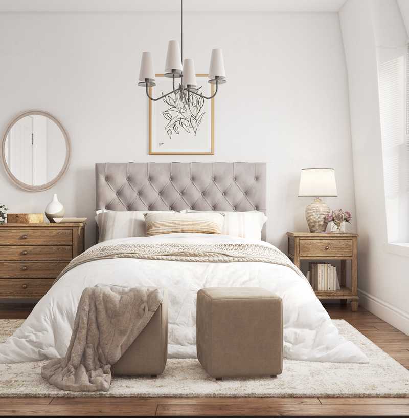 Classic, Glam, Traditional, Farmhouse, Transitional Bedroom Design by Havenly Interior Designer Christine