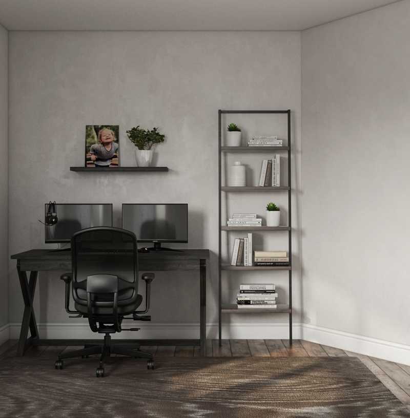Farmhouse, Rustic Office Design by Havenly Interior Designer Anna