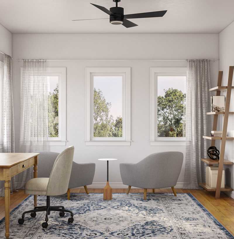 Modern, Farmhouse, Rustic Office Design by Havenly Interior Designer Karen