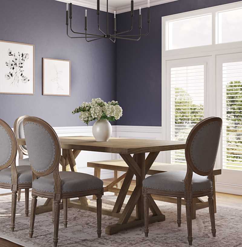 Modern, Classic, Farmhouse, Transitional Dining Room Design by Havenly Interior Designer Caitlin
