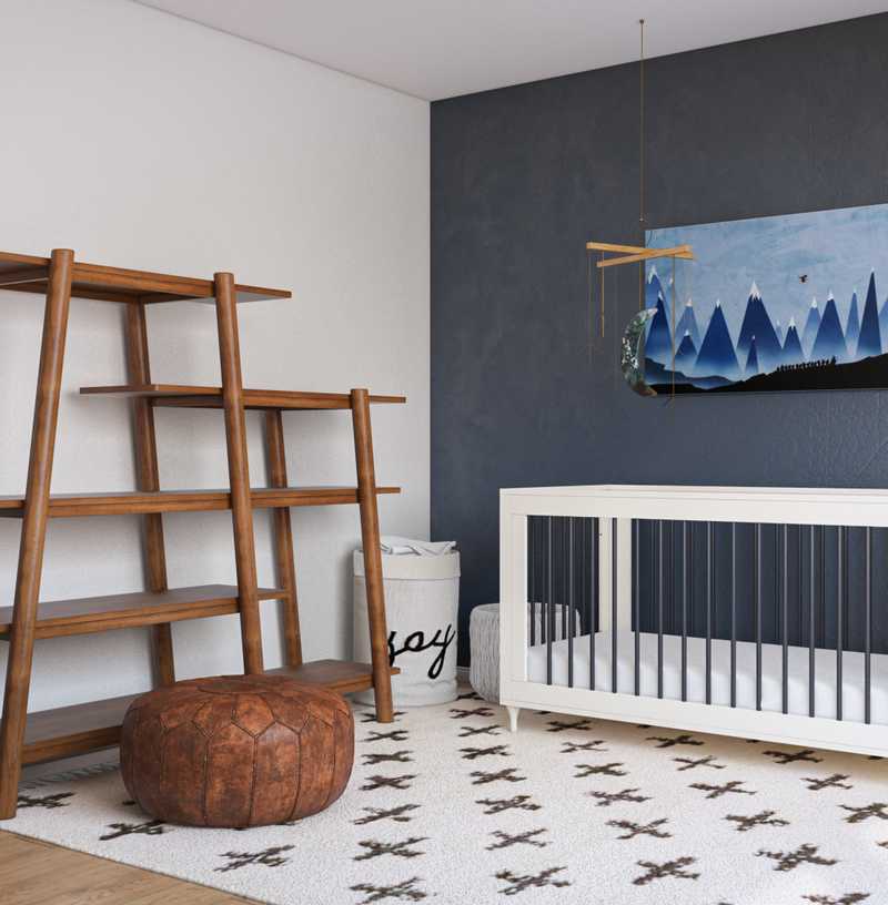 Midcentury Modern, Scandinavian Nursery Design by Havenly Interior Designer Athena