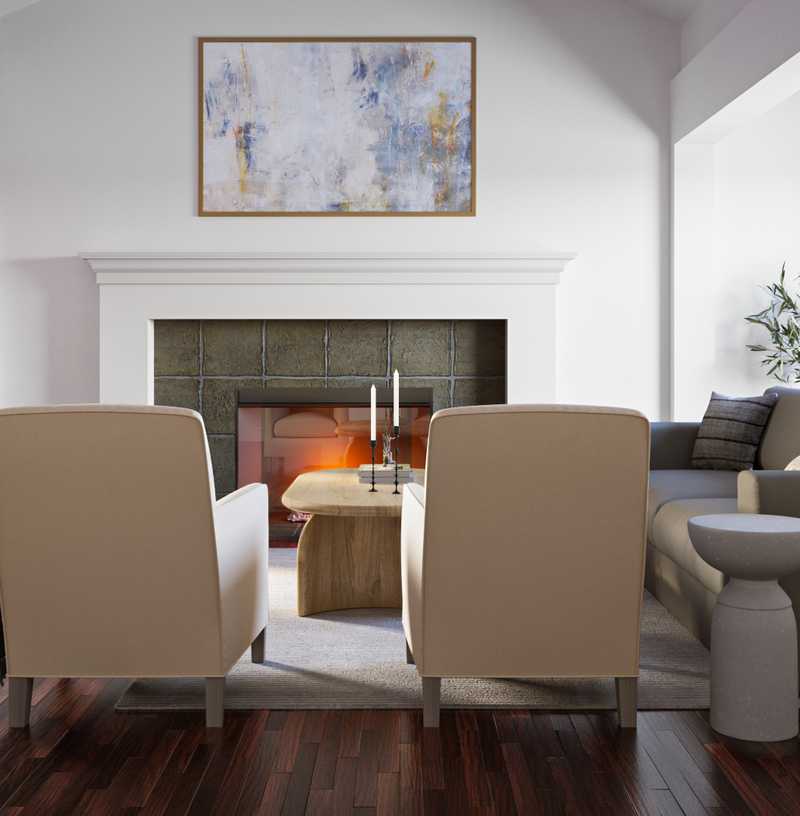 Traditional, Transitional, Classic Contemporary Living Room Design by Havenly Interior Designer Daniela