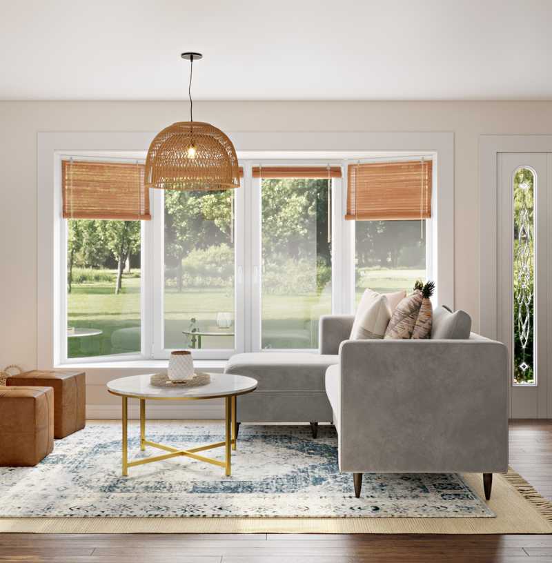 Modern, Bohemian, Rustic Living Room Design by Havenly Interior Designer Abi