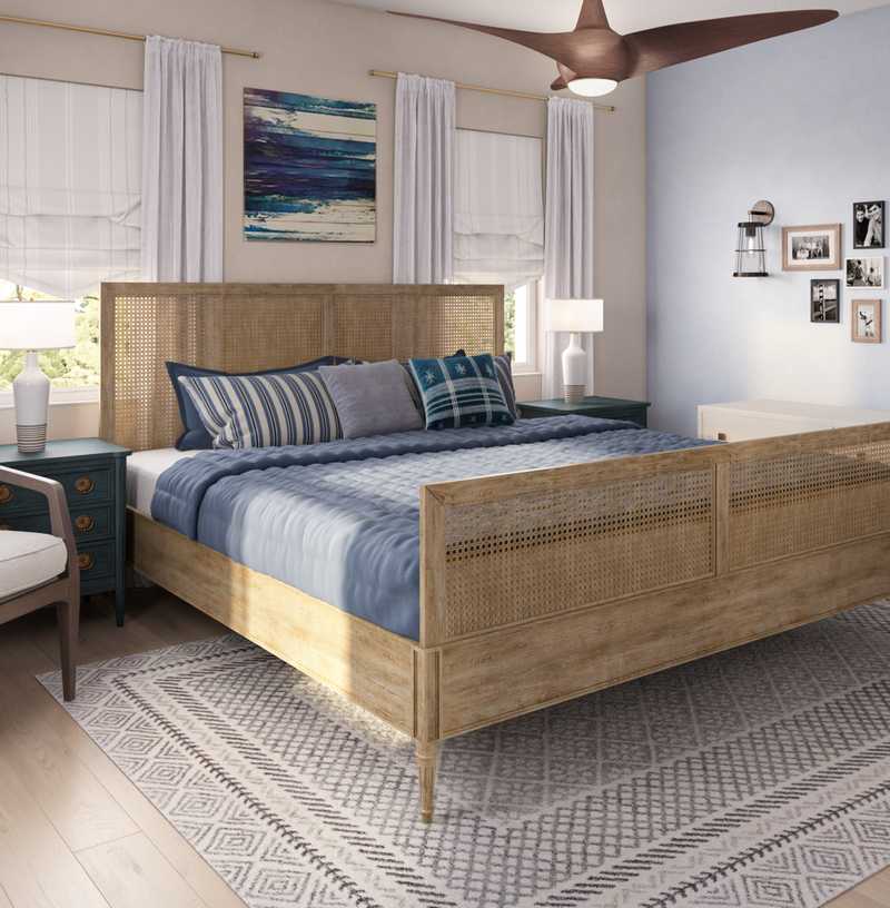Classic, Coastal Bedroom Design by Havenly Interior Designer Elyse