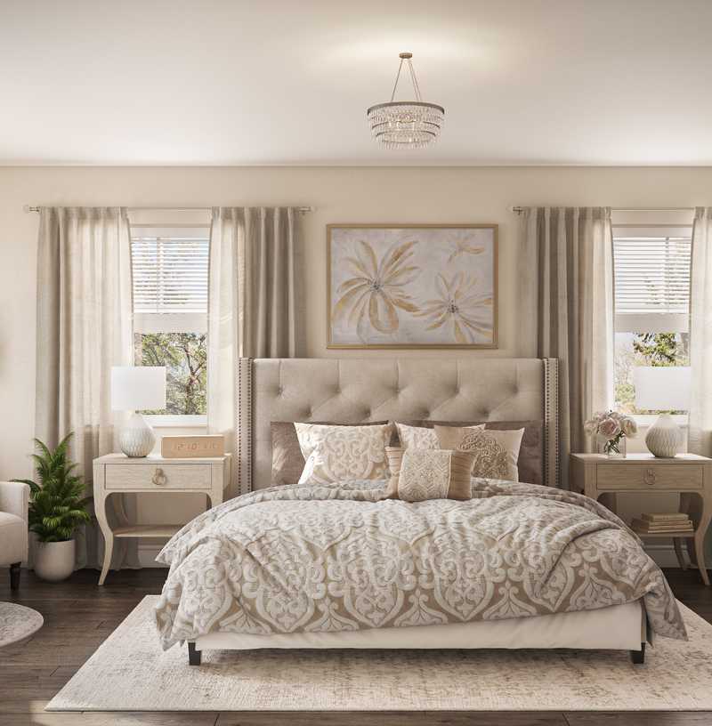 Classic, Glam Bedroom Design by Havenly Interior Designer Katherine