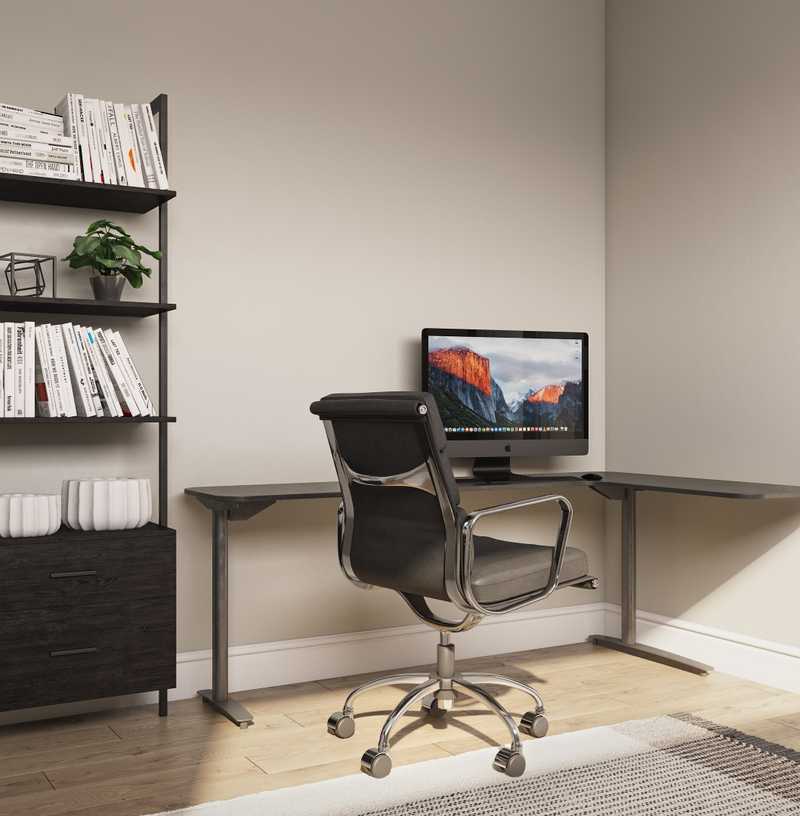 Minimal Office Design by Havenly Interior Designer Sawyer